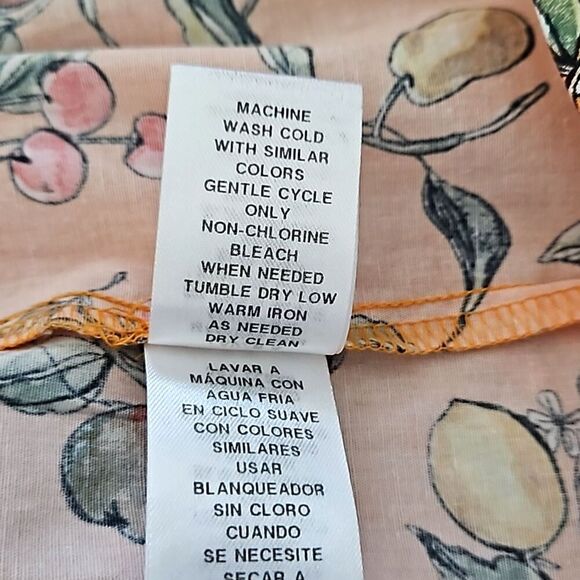 Donna Morgan Collared High Neck Button Down Folded Short Sleeve size 8 - Picture 10 of 13